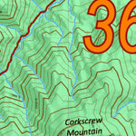 Idaho HuntData LLC Idaho Controlled Elk Unit 36B(1) Land Ownership Map (36B-1) digital map