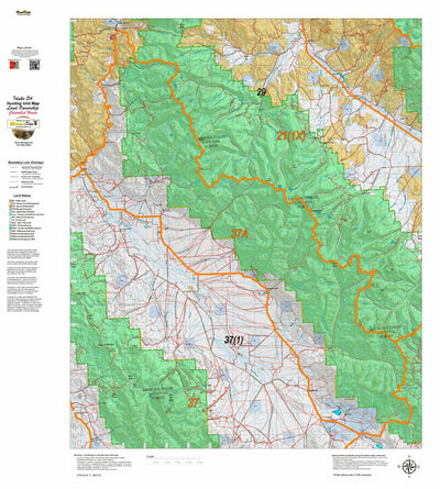 Idaho HuntData LLC Idaho Controlled Elk Unit 37A Land Ownership Map digital map