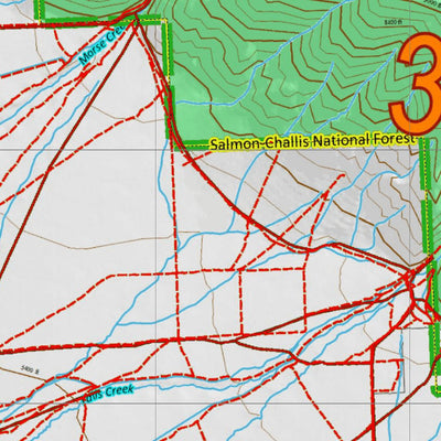 Idaho HuntData LLC Idaho Controlled Elk Unit 37A Land Ownership Map digital map