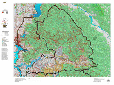 Idaho HuntData LLC Idaho Controlled Elk Unit 4 Land Ownership Map digital map