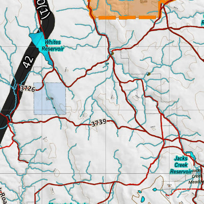 Idaho HuntData LLC Idaho Controlled Elk Unit 41(1) Land Ownership Map (41-1) digital map