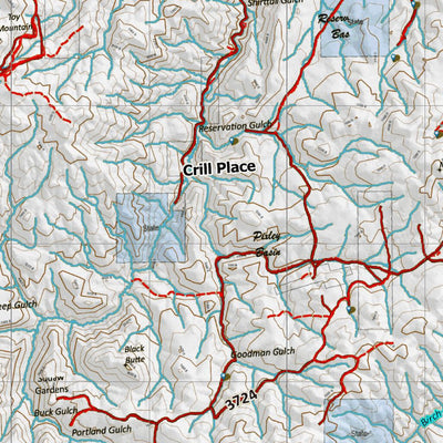 Idaho HuntData LLC Idaho Controlled Elk Unit 41(1) Land Ownership Map (41-1) digital map