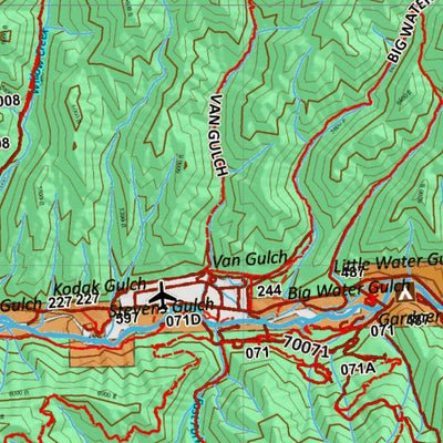 Idaho HuntData LLC Idaho Controlled Elk Unit 43 Land Ownership Map digital map