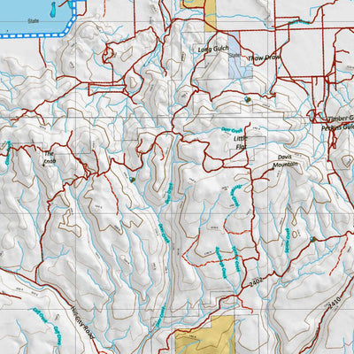 Idaho HuntData LLC Idaho Controlled Elk Unit 44(1) Land Ownership Map (44-1) digital map