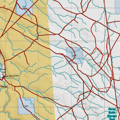 Idaho HuntData LLC Idaho Controlled Elk Unit 46(1) Land Ownership Map (46-1) digital map