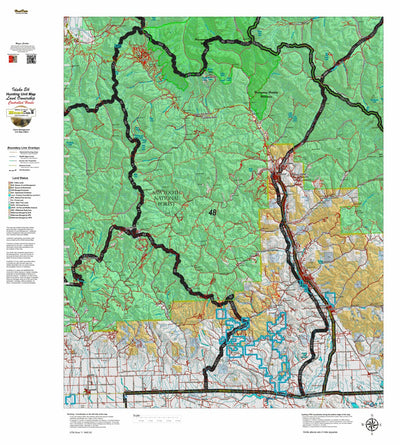 Idaho HuntData LLC Idaho Controlled Elk Unit 48 Land Ownership Map digital map