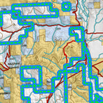 Idaho HuntData LLC Idaho Controlled Elk Unit 49(1X) Land Ownership Map (49-1X) digital map
