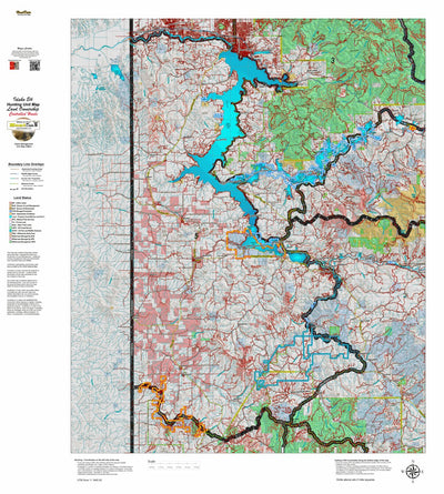 Idaho HuntData LLC Idaho Controlled Elk Unit 5 Land Ownership Map digital map
