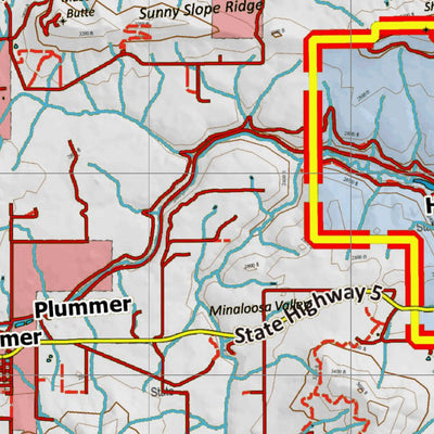 Idaho HuntData LLC Idaho Controlled Elk Unit 5 Land Ownership Map digital map