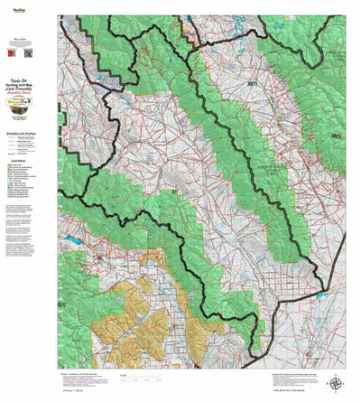 Idaho HuntData LLC Idaho Controlled Elk Unit 51 Land Ownership Map digital map