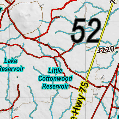 Idaho HuntData LLC Idaho Controlled Elk Unit 52 Land Ownership Map digital map