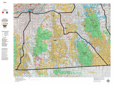 Idaho HuntData LLC Idaho Controlled Elk Unit 55(2) Land Ownership Map (55-2) digital map