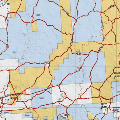 Idaho HuntData LLC Idaho Controlled Elk Unit 60(1) Land Ownership Map (60-1) digital map