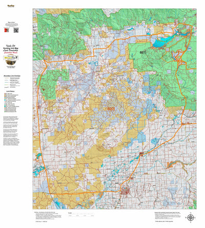 Idaho HuntData LLC Idaho Controlled Elk Unit 60(2) Land Ownership Map (60-2) digital map