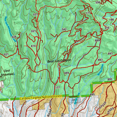 Idaho HuntData LLC Idaho Controlled Elk Unit 60(2) Land Ownership Map (60-2) digital map