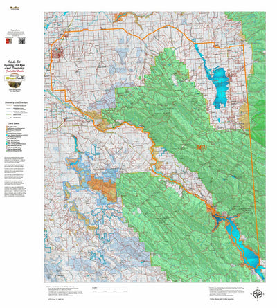 Idaho HuntData LLC Idaho Controlled Elk Unit 64(1) Land Ownership Map (64-1) digital map