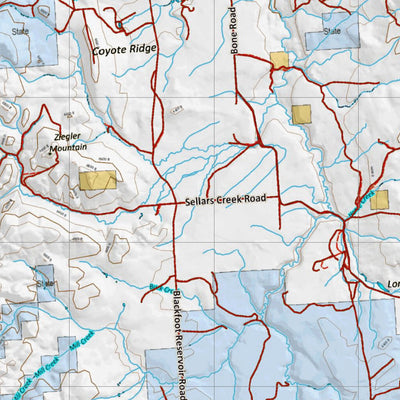 Idaho HuntData LLC Idaho Controlled Elk Unit 66(1) Land Ownership Map (66-1) digital map