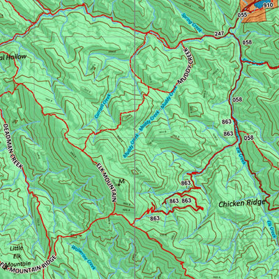 Idaho HuntData LLC Idaho Controlled Elk Unit 66(1) Land Ownership Map (66-1) digital map