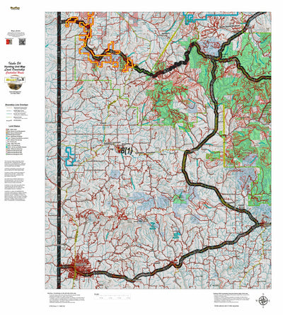 Idaho HuntData LLC Idaho Controlled Elk Unit 8(1) Land Ownership Map (8-1) digital map