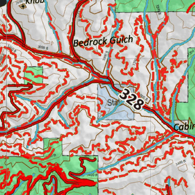 Idaho HuntData LLC Idaho Controlled Elk Unit 8(1) Land Ownership Map (8-1) digital map