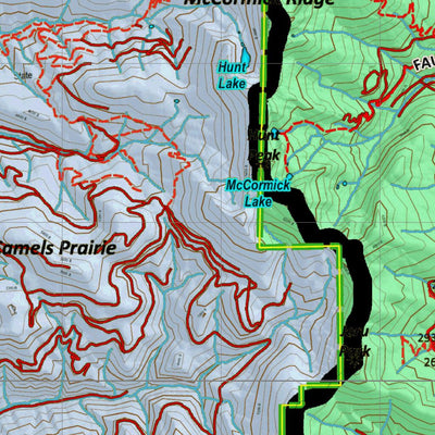 Idaho HuntData LLC Idaho Controlled Moose Unit 1(2) Land Ownership Map (1-2) digital map