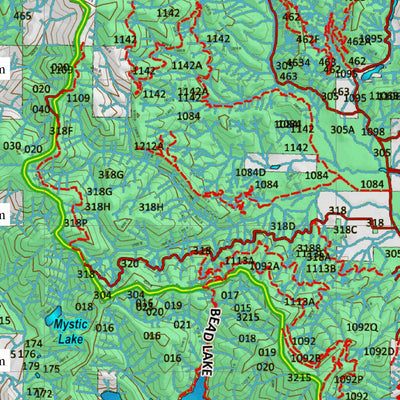 Idaho HuntData LLC Idaho Controlled Moose Unit 1(2) Land Ownership Map (1-2) digital map