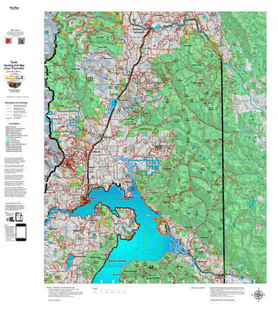 Idaho HuntData LLC Idaho Controlled Moose Unit 1(3) Land Ownership Map (1-3) digital map