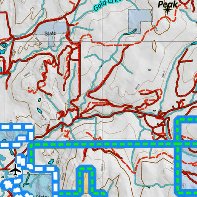 Idaho HuntData LLC Idaho Controlled Moose Unit 1(3) Land Ownership Map (1-3) digital map