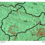 Idaho HuntData LLC Idaho Controlled Moose Unit 10(1) Land Ownership Map (10-1) digital map