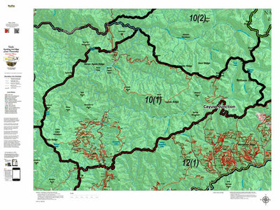 Idaho HuntData LLC Idaho Controlled Moose Unit 10(1) Land Ownership Map (10-1) digital map