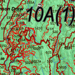 Idaho HuntData LLC Idaho Controlled Moose Unit 10A(1) Land Ownership Map (10A-1) digital map
