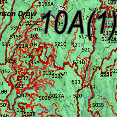 Idaho HuntData LLC Idaho Controlled Moose Unit 10A(1) Land Ownership Map (10A-1) digital map