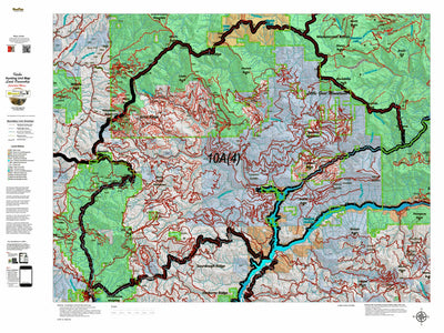 Idaho HuntData LLC Idaho Controlled Moose Unit 10A(4) Land Ownership Map (10A-4) digital map