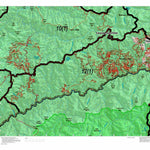 Idaho HuntData LLC Idaho Controlled Moose Unit 12(1) Land Ownership Map (12-1) digital map