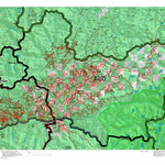 Idaho HuntData LLC Idaho Controlled Moose Unit 12(2) Land Ownership Map (12-2) digital map