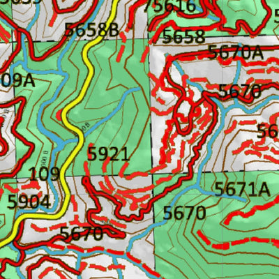 Idaho HuntData LLC Idaho Controlled Moose Unit 12(2) Land Ownership Map (12-2) digital map