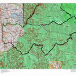Idaho HuntData LLC Idaho Controlled Moose Unit 16 Land Ownership Map digital map
