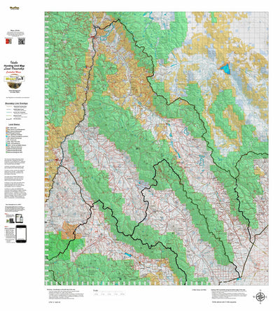 Idaho HuntData LLC Idaho Controlled Moose Unit 29 Land Ownership Map digital map