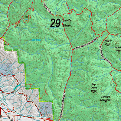 Idaho HuntData LLC Idaho Controlled Moose Unit 29 Land Ownership Map digital map