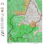 Idaho HuntData LLC Idaho Controlled Moose Unit 36A Land Ownership Map digital map