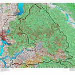 Idaho HuntData LLC Idaho Controlled Moose Unit 4 Land Ownership Map digital map