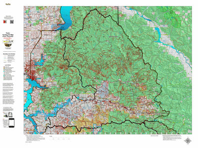Idaho HuntData LLC Idaho Controlled Moose Unit 4 Land Ownership Map digital map