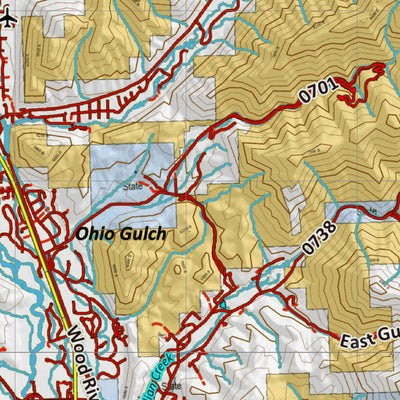 Idaho HuntData LLC Idaho Controlled Moose Unit 44 Land Ownership Map digital map