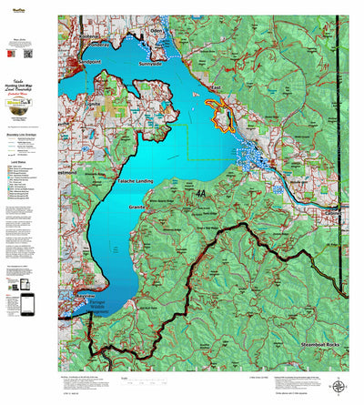 Idaho HuntData LLC Idaho Controlled Moose Unit 4A Land Ownership Map digital map