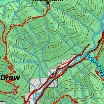 Idaho HuntData LLC Idaho Controlled Moose Unit 4A Land Ownership Map digital map