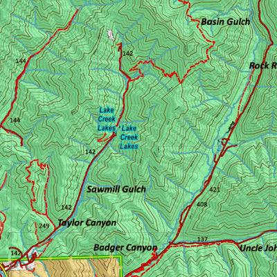 Idaho HuntData LLC Idaho Controlled Moose Unit 50 Land Ownership Map digital map