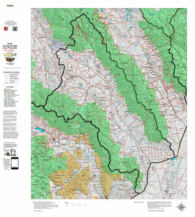 Idaho HuntData LLC Idaho Controlled Moose Unit 51 Land Ownership Map digital map
