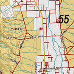 Idaho HuntData LLC Idaho Controlled Moose Unit 55 Land Ownership Map digital map