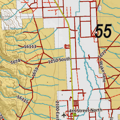 Idaho HuntData LLC Idaho Controlled Moose Unit 55 Land Ownership Map digital map