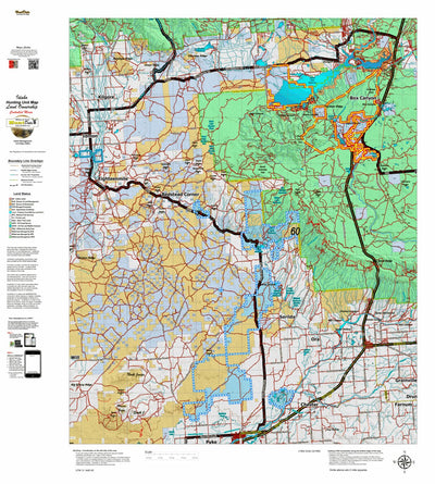 Idaho HuntData LLC Idaho Controlled Moose Unit 60 Land Ownership Map digital map